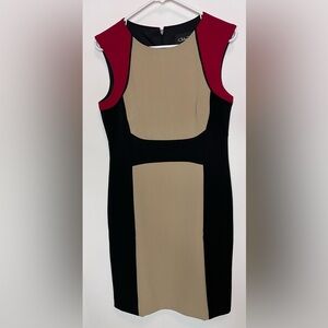 Chelsea Rose colorblock sleeveless business dress